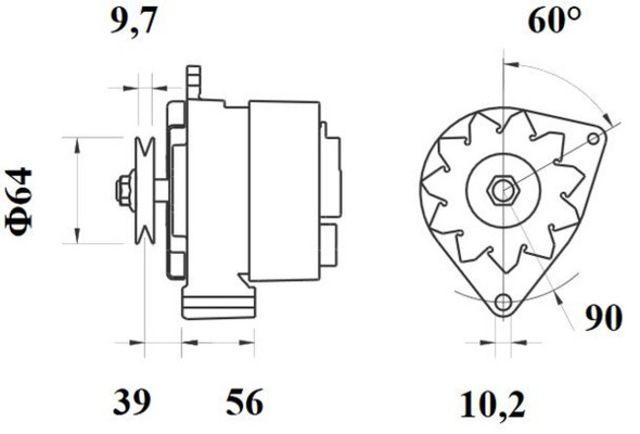 Mahle Original Alternator/Dynamo MG 593