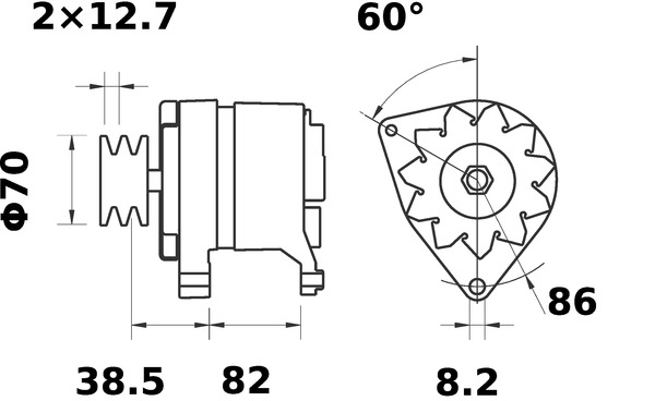 Mahle Original Alternator/Dynamo MG 579