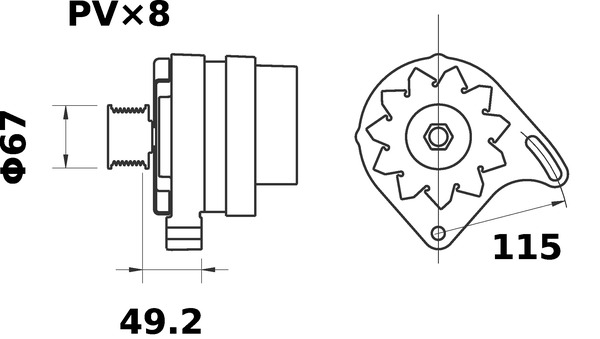 Mahle Original Alternator/Dynamo MG 544