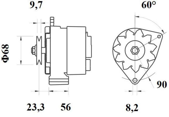 Mahle Original Alternator/Dynamo MG 532