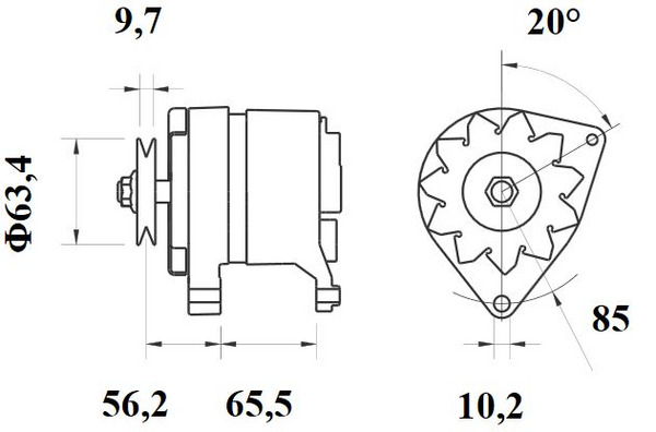 Mahle Original Alternator/Dynamo MG 514