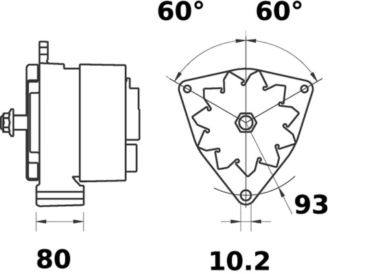 Alternator/Dynamo Mahle Original MG 493