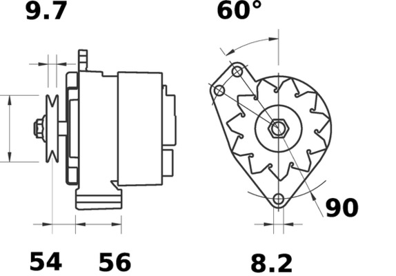 Alternator/Dynamo Mahle Original MG 457