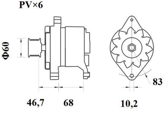 Mahle Original Alternator/Dynamo MG 419