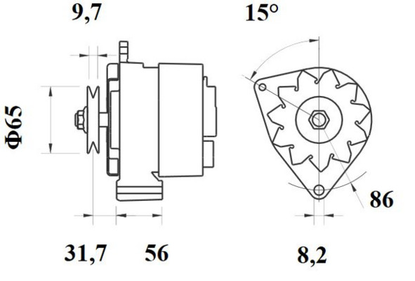 Mahle Original Alternator/Dynamo MG 395