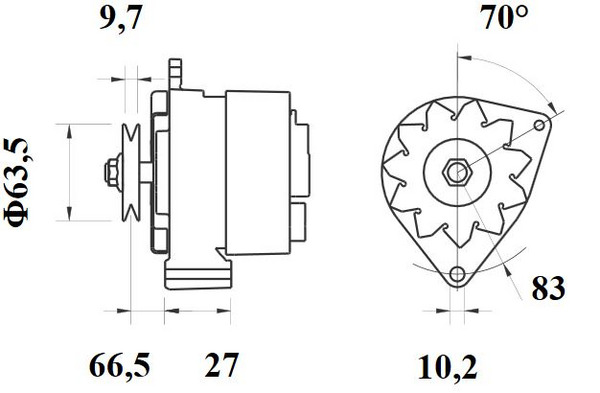 Mahle Original Alternator/Dynamo MG 374