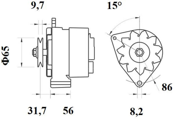 Mahle Original Alternator/Dynamo MG 347