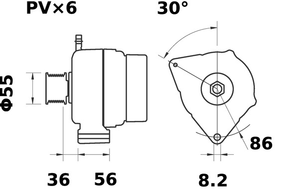 Mahle Original Alternator/Dynamo MG 305