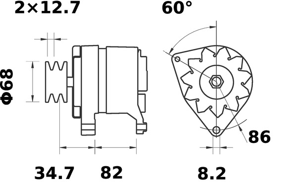 Mahle Original Alternator/Dynamo MG 199