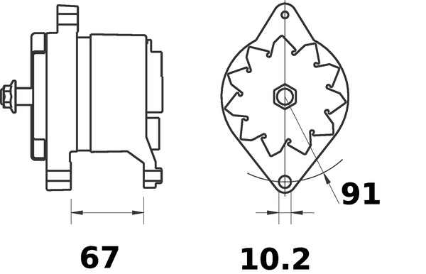 Alternator/Dynamo Mahle Original MG 184