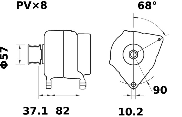 Mahle Original Alternator/Dynamo MG 132