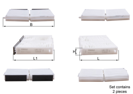 Interieurfilter Mahle Original LAG 113/S