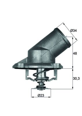 Thermostaat Mahle Original TI 224 92