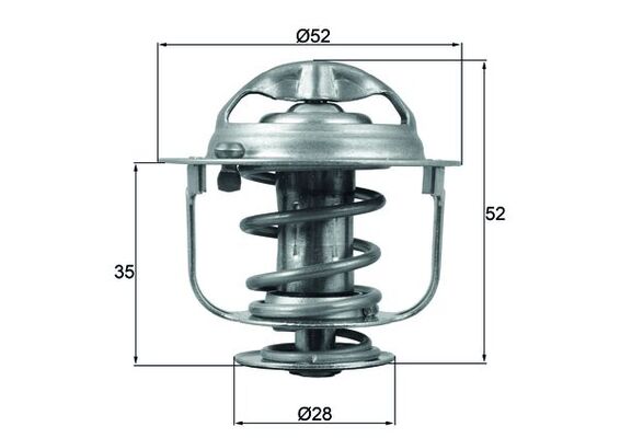 Thermostaat Mahle Original TX 165 88D