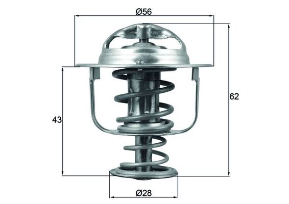 Thermostaat Mahle Original TX 197 71D