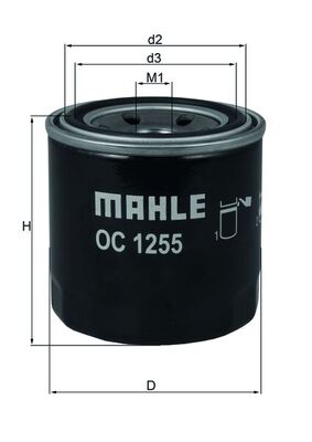 Oliefilter Mahle Original OC 1255