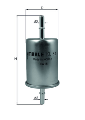 Brandstoffilter Mahle Original KL 84