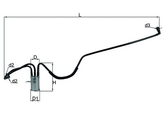 Brandstoffilter Mahle Original KL 553