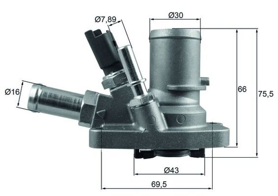 Thermostaat Mahle Original TI 258 80