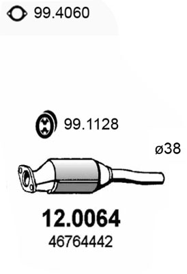 Katalysator Asso 12.0064