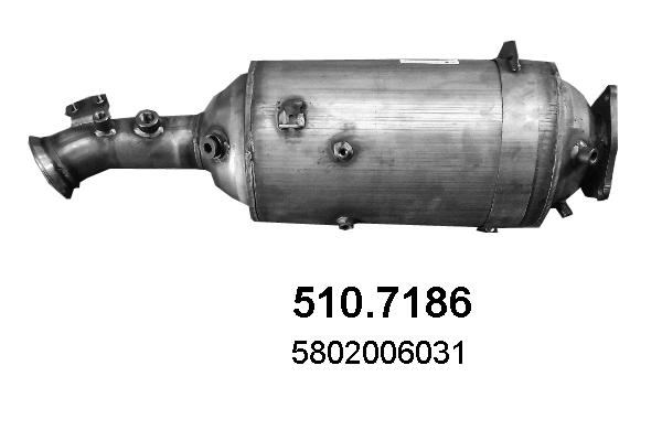 Roetfilter, uitlaatinstallatie Asso 510.7186