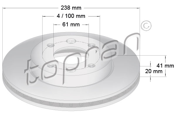 Remschijven Topran 700 176