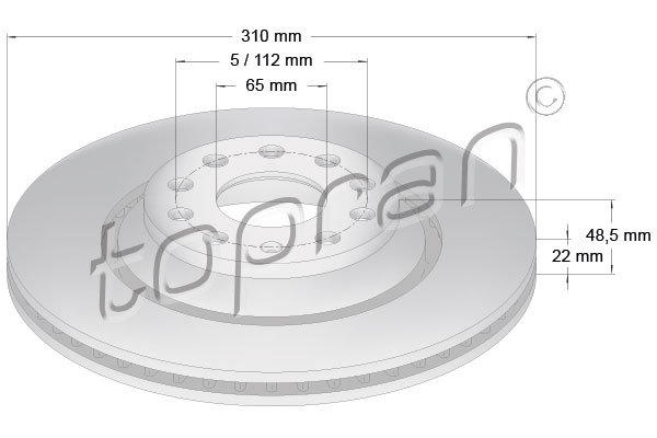 Remschijven Topran 110 418