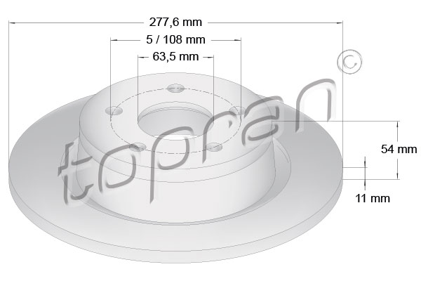 Remschijven Topran 302 249