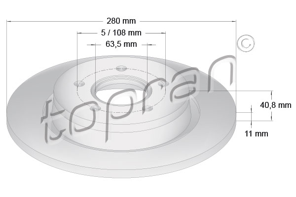 Remschijven Topran 302 333