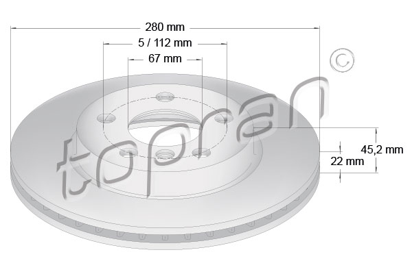 Remschijven Topran 502 566