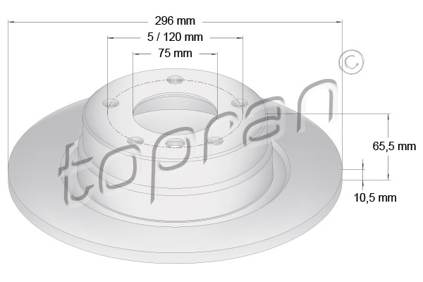 Remschijven Topran 500 950