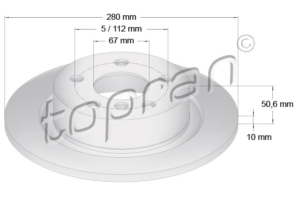 Remschijven Topran 503 073