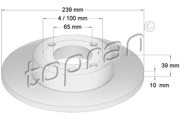 Remschijven Topran 104 164