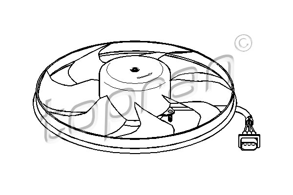 Ventilatorwiel-motorkoeling Topran 111 441