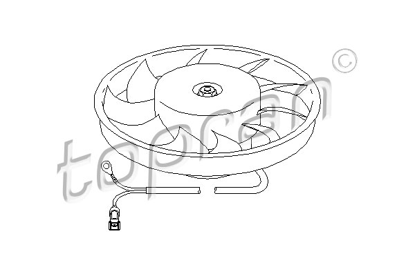 Ventilatorwiel-motorkoeling Topran 107 713