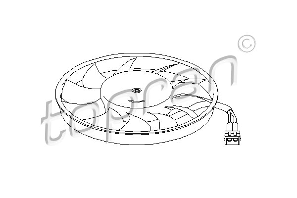 Ventilatorwiel-motorkoeling Topran 109 828