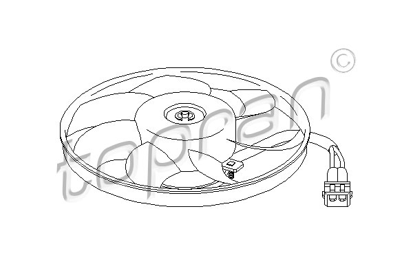 Ventilatorwiel-motorkoeling Topran 111 438