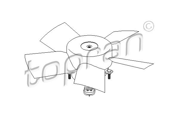 Ventilatorwiel-motorkoeling Topran 207 321