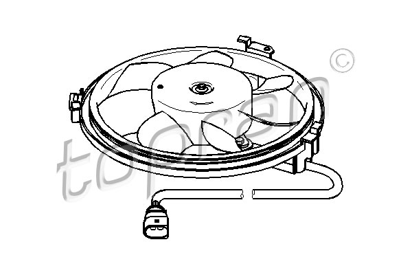 Ventilatorwiel-motorkoeling Topran 111 439