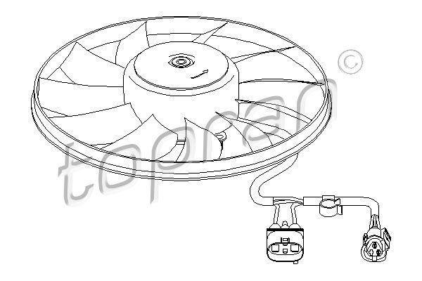 Ventilatorwiel-motorkoeling Topran 112 321