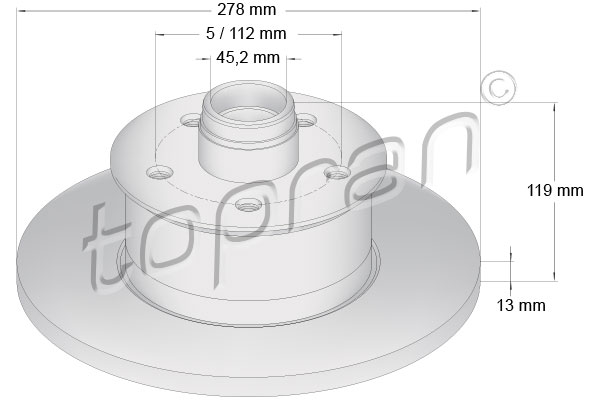 Remschijven Topran 103 263