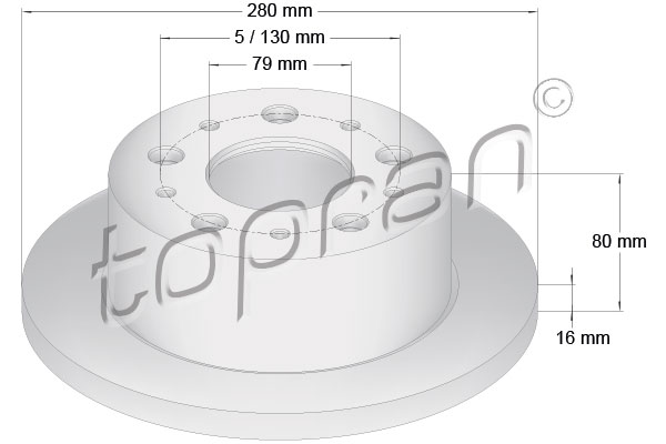 Remschijven Topran 722 597