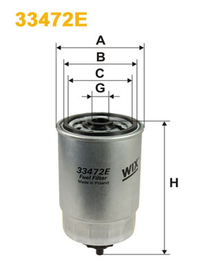 Brandstoffilter Wix Filters 33472E