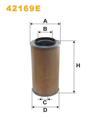 Luchtfilter Wix Filters 42169E