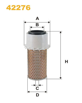 Luchtfilter Wix Filters 42276