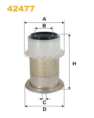 Luchtfilter Wix Filters 42477