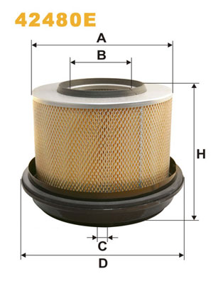 Luchtfilter Wix Filters 42480E