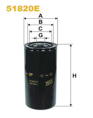 Hydrauliekfilter Wix Filters 51820E