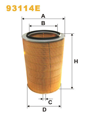 Luchtfilter Wix Filters 93114E