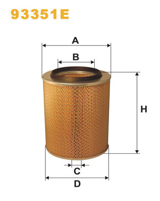 Luchtfilter Wix Filters 93351E